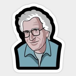 Noam Chomsky Portrait Sticker